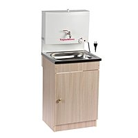 Умывальник "ТермМикс", с электроводонагревателем, нерж. мойка, ЛДСП, 1250 Вт, 17 л, белый