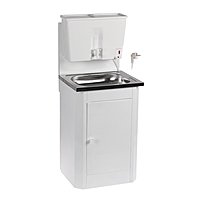 Умывальник "ТермМикс", с электроводонагревателем, нерж. мойка, пласт.бак 1250Вт, 17 л, белый