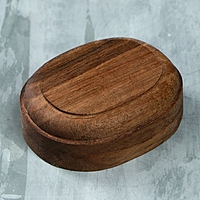 Подставка-подиум деревянная, 60 х 50 х 15 мм, массив ореха