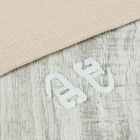 Крючок для крепления штор (фасовка 100шт) белый  ГАММА