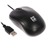Мышь Defender Patch MS-759, проводная, оптическая, 3 кнопки, 1000 dpi, USB, чёрная