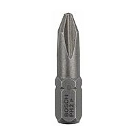 Биты Bosch 2607001511, 3 шт., 25 мм, 1/4", PH2, крестовые, односторонние