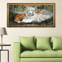 Гобеленовая картина "Белый тигр"