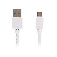 Кабель LuazON, micro USB - USB, 1 А, 2 м, белый