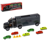 Грузовик "Перевозчик" с 6 гоночными машинами и аксессуарами