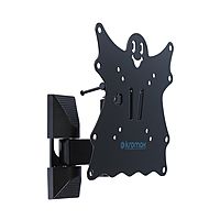 Кронштейн Kromax CASPER-204, для ТВ, наклонно-поворотный, 15"-40", 57-410 мм от стены,черный