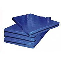 Мат гимнастический (тент, 18 кг/м³) 2 × 0,5 × 0,05 м, цвета микс