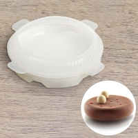 Форма для выпечки и муссовых десертов 19,5х5,5 см "Круг", цвет белый