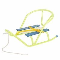 Санки кукольные, цвет лимонный