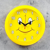 Часы настенные, серия: Детские, "Смайлик", 23х23 см