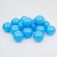 Шарики для сухого бассейна с рисунком, диаметр шара 7,5 см, набор 500 штук, цвет голубой