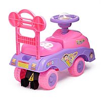 Толокар-каталка Машинка для девочки с музыкой цвет розовый