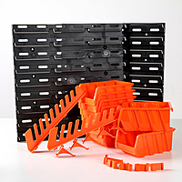 Органайзер настенный с лотками, цвет оранжевый