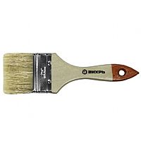 Кисть "Вихрь" Стандарт 73/3/4/4, 63 мм, 2.5", натуральная щетина, деревянная рукоятка