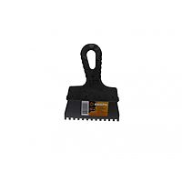 Шпатель зубчатый "Вихрь" 73/3/2/25, 6х6 мм, 150 мм, нержавеющая cталь, пластиковая рукоятка   451170