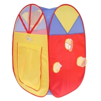 Игровая палатка "Дом с корзиной", 5 шариков, разноцветная