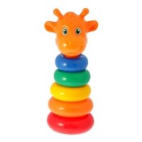 Пирамидка 5 колец "Жирафик"