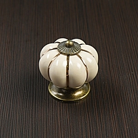 Ручка кнопка Ceramics 001, керамическая, бежевая