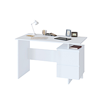 Письменный стол, 1200 × 600 × 740 мм, цвет белый