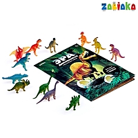 Обучающий набор динозавров с плакатом «Эра динозавров»