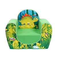 Мягкая игрушка-кресло «Динозавры», цвет зелёный