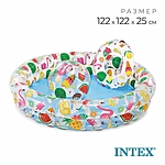 Бассейн надувной Фрукты 122х25см от 2 лет 59460 INTEX