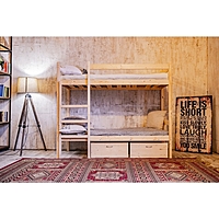 Двухъярусная кровать «T2», 70 × 190 см, цвет сосна