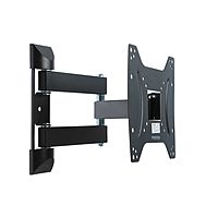 Кронштейн Kromax DIX-22, для ТВ, наклонно-поворотный, 15-48", 66.5-444 мм от стены, черный