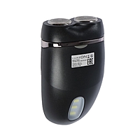 Бритва электрическая LuazON LBR-12, 3 Вт, 2 головки, от 2*АА (не в комл), подсветка