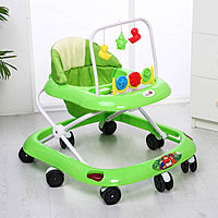 Ходунки Весело шагать, 8 колес, муз., игрушки Alis, зеленый