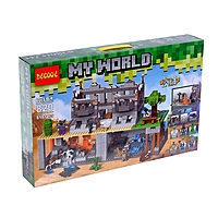 Конструктор «Мой мир. Двухуровневая крепость», 2 варианта сборки, 818 деталей