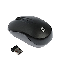 Мышь Defender Datum MM-285, беспроводная, оптическая, 1600 dpi, USB, 2xAAA, черная