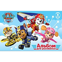 Альбом для рисования А4, 8 листов на скрепке Paw Patrol