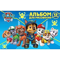 Альбом для рисования А4, 12 листов на скрепке Paw Patrol
