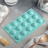 Форма для выпечки 29×17×2,2 см "Фигуры. Шар", 15 ячеек, цвет МИКС