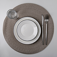 Салфетка кухонная 38 см "Лофт", цвет бежевый