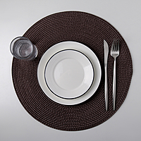 Салфетка кухонная 38 см "Лофт", цвет коричневый