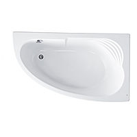 Ванна акриловая Roca Merida 170 x 100 см, асимметричная правая, цвет белый