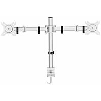 Кронштейн Cactus CS-VM-D29-AL, для 2-х мониторов,наклон-поворот,13"-27",до 2х8 кг,серебрис