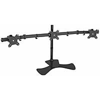 Кронштейн Cactus CS-VM-MP330S-BK, для 3-х мониторов, наклонный, 15"-24", до 3х8 кг, черный