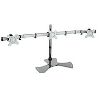 Кронштейн Cactus CS-VM-MP330S-AL, для трёх мониторов, наклонный, 15"-24", до 3 х 8 кг, серебристый