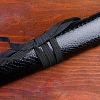 Сувенирное оружие «Катаны на подставке», коричневые ножны под змеиную кожу