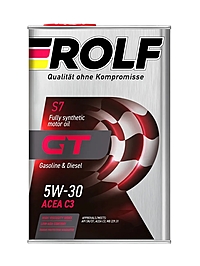 Масло моторное Rolf GT 5W-30 C3 SN/CF 4 л синт. металл