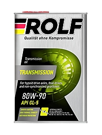 Масло трансмиссионное Rolf 80W-90 GL-5 4 л мин. металл