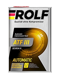 Масло трансмиссионное Rolf ATF III 4 л мин. металл