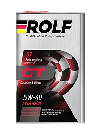 Масло моторное Rolf GT 5W-40 A3/B4 SN/CF 1 л синт. металл