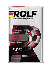 Масло моторное Rolf GT 5W-30 C3 SN/CF 1 л синт. металл