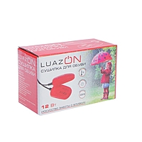 Сушилка для обуви LuazON LSO-03, 12 Вт, индикатор работы, 10 см, красная