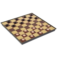 Игра настольная 2 в 1: шашки, шахматы, поле 31 × 31 см, в пластиковой коробке