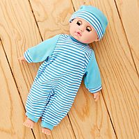 Пупс мягконабивной «Саша» звуковые эффекты, в костюме, цвета МИКС